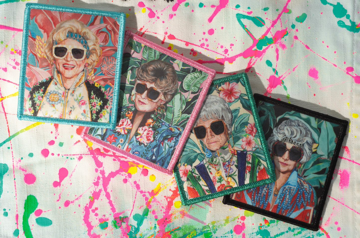 Rose Iron On Patch - Golden Girls Patch for Jacket and Hat